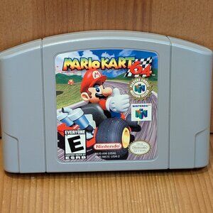 Mario Kart 64 Nintendo N64 Players Choice Game Cartridge (NUS-NKTE-USA-2) TESTED